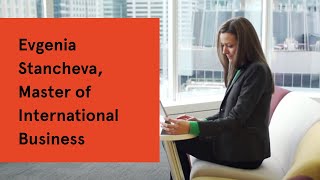 Evgenia Stancheva, Master of International Business