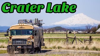 Crater Lake to Lassen National Park in a converted school bus!