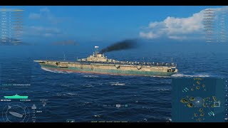 World Of Warships - USS Carrier Essex : 270000+ DMG, 6 kill : Air Supremacy