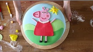 PEPPA PIG: come decorare una torta di compleanno con la pasta di zucchero