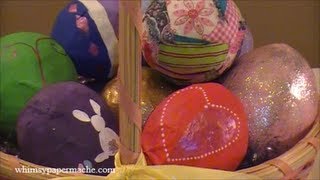 How 2 Make Paper Mache Easter Eggs