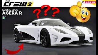 The Crew 2 koenigsegg Agera R Customisation + test complet.
