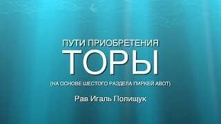 Пути приобретения Торы. Урок № 29. Тора "кошерует" человека.