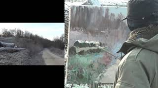 José SALVAGGIO plein air painting 61 Hot coffee?