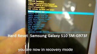 Hard Reset Samsung Galaxy S10 , Forgot Unlocking Password , Download Mode