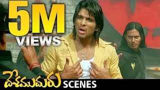 Allu Arjun Kung Fu Fight | Desamuduru Telugu Movie Scenes | Hansika | Puri Jagannadh
