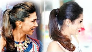 Easy Ponytail Hairstyle | Deepika Padukone | ShrutiArjunAnand