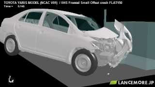 LS-DYNA Sample Model No.260  Frontal Small Overlap Crash Test