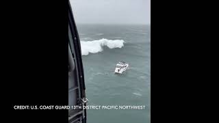 Coast Guard Rescues Mariner After Waves Capsizes Boat