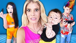 Babysitting SIBLINGS as a Mom for 24 Hours! (Parents secretly SPY w/ hidden camera)| Rebecca Zamolo