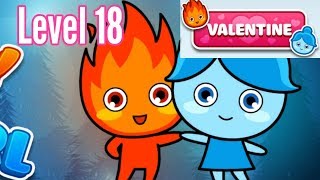 LuckyBoy And PrettyGirl Level 18 Valentine Android iOS Crystal Temple Maze Walkthrough Solution