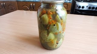 Фаршированные зеленые помидоры заготовки на зиму