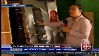 Explosion de horno de gas dejo en escombros una panaderia