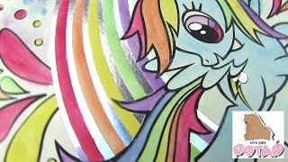 Пони Рейнбоу Деш Акварелью!!! MLP Paintfolio! Май Литл Пони Игрушки для Девочек. Видео для Детей