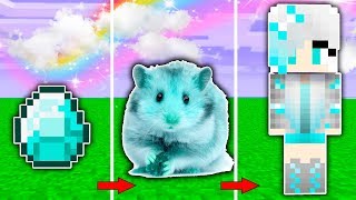 КАК МЕНЯЛАСЬ ДЕВУШКА АЛМАЗНЫЙ ХОМЯК МАЙНКРАФТ И ЕЁ ЖИЗНЕННЫЙ ЦИКЛ MINECRAFT