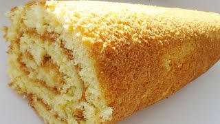 Бисквитный рулет вкусный с любой начинкой!!!