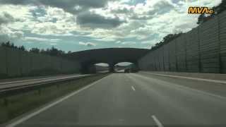 Poland / Polen Fahrt auf der A2 von Rzepin nach Słubice