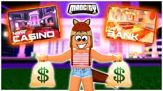 Обновление МЕД СИТИ Роблокс✨Новое ограбление КАЗИНО и БАНК Mad City Roblox