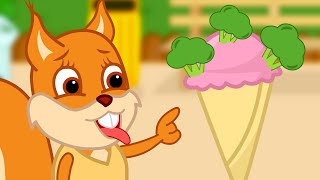 Famille d'Écureuil - Crème Glacée au Brocoli Vidéos Animé 2020 en Français 13+