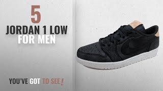 Top 10 Jordan 1 Low [2018 ]: Jordan Nike Men's Air 1 Retro Low OG Prem Black/Vachetta Tan White