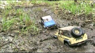 Traversée de riviere en SCX10 - Les Serviteurs du