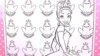 Princesse Disney Tiana et la Grenouille Coloriage