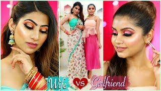 GIRLFRIEND vs WIFE - Valentines Day MAKEUP Challenge | #Skincare #WOWSkinScience #Anaysa