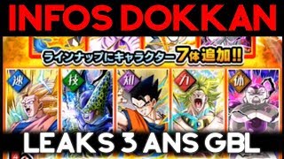 INFOS DOKKAN BATTLE : date 3 ans GBL et Goku SSJ4 JP