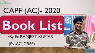 #BookLIst #CAPF(AC) 2020