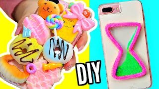 DIY Easy Phone Cases! Squishy Phone Case, Watercolor Phone Case + More!