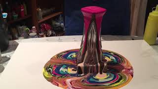 Заливка Акрилом. Acrylic pouring#0025