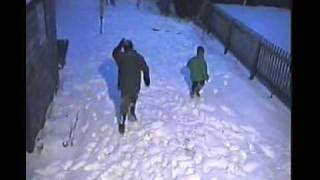 Child eventually falls into hole hidden under snow