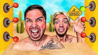 ENTERRADO VIVO en un DESIERTO con 100 PALANCAS MISTERIOSAS SOLO 1 PARA ESCAPAR !!