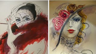 Женщина которая уходила | Картины Фатимы Томаева-Габиллини Female figurative art (HD)