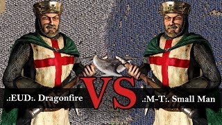 Stronghold Crusader Tournament - .:M-T:. Small Man vs .:EUD:. Dragonfire | Round 2 [1080p/HD]