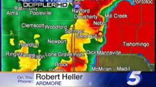 Man Describes Tornado Near Ardmore