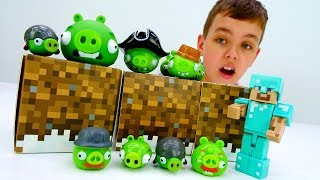 Секреты игры Майнкрафт - Энгри Бердз в мире Майнкрафт!