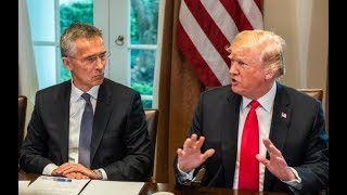 President Donald Trump RIPS APART NATO Secretary Stoltenberg On Germany Russia at Press Conference