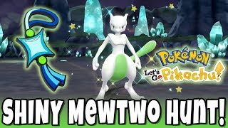 Live MEWTWO SHINY HUNTING in Pokemon Let's GO Pikachu! *FAIL* 300+ Soft Resets & 6 Hours Grinding!