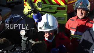 France: Father killed, baby and mother rescued following suspected gas explosion