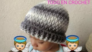 Gorro para hombre a crochet (punto lluvia a crochet) ganchillo