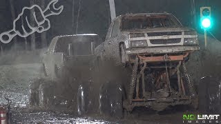 FLOODED MUD TRUCK TUG OF WAR