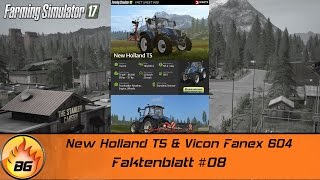 LS17 - Faktenblatt #08 | New Holland T5 & Vicon Fanex 604 | Gameplay [HD]
