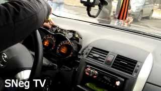Toyota Corolla 2011 (E150) Самостоятельно убираем скрип приборной доски