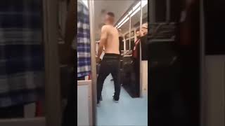 Marine fights train bully!!
