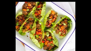 Spicy beef cabbage wraps | 매운 쉬고기 양배추 쌈