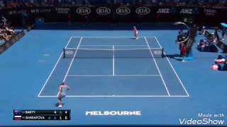 AO 2019 Sharapova vs Barty 4R highlaits