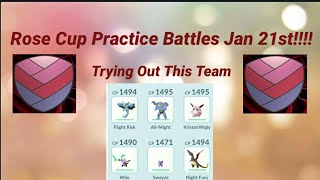 Rose Cup Practice Battles!! Rival Battles!!  Jan 21st