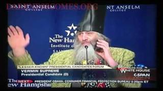 Vermin Supreme on C-SPAN turning Randall Terry Gay