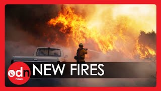 Over 10,000 Evacuated as New Fires Burn Through Southern California